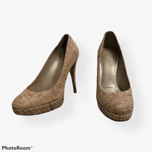 Stuart weitzman cork high heels